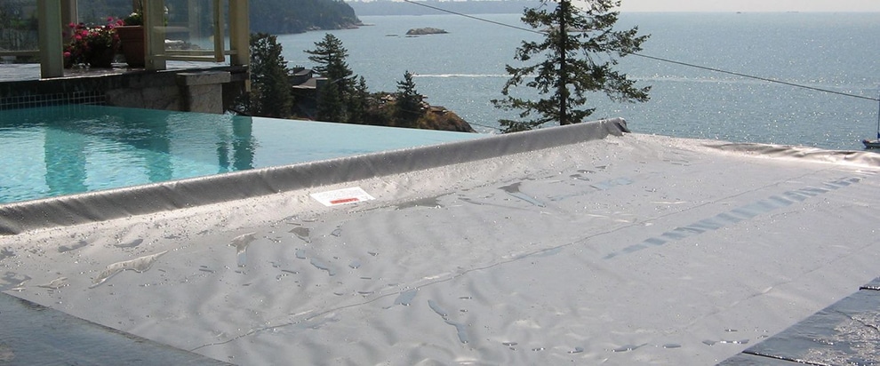 Infinity Pool With An Automatic Safety Cover