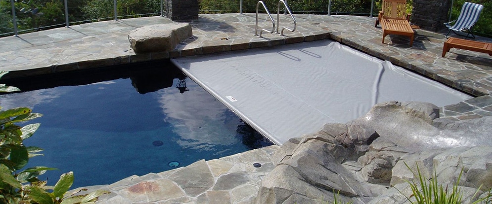 Swimming Pool With Safety Pool Cover